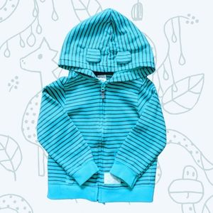 Carter's Boy's Zip Up Stripe hoodie Size 24 Month